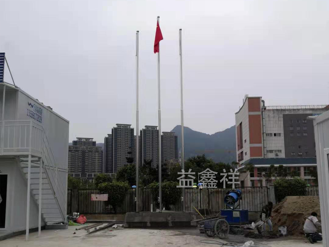 福州市仓山区乌龙江湿地公园不锈钢变径旗杆