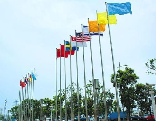 不锈钢福建旗杆内部绕绳设备和规范