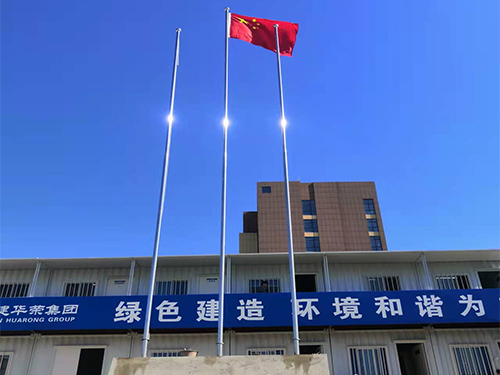 福州市仓山区则徐大道白湖亭  不锈钢变径旗杆