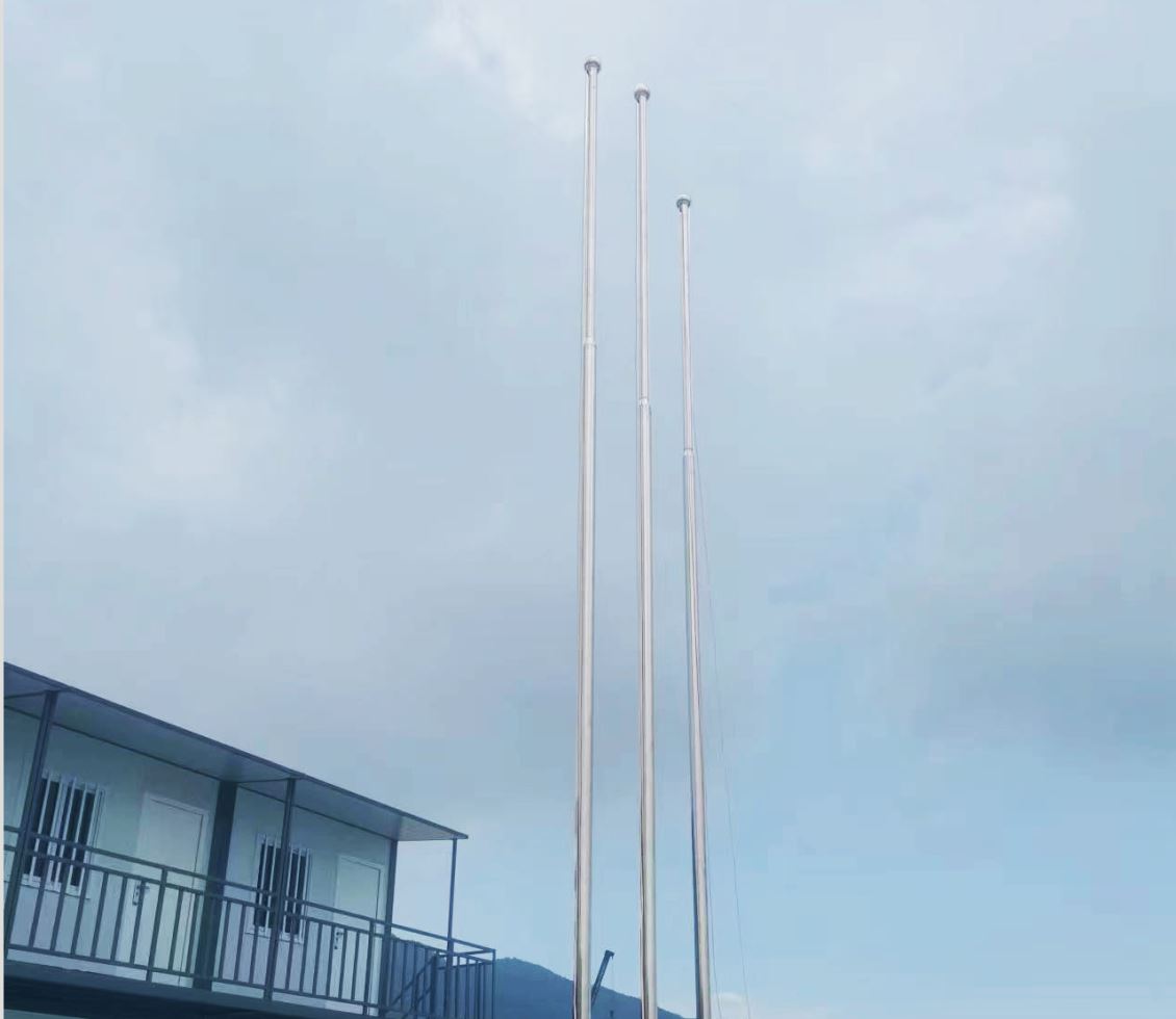 304不锈钢变径旗杆——宁德市霞浦县渔洋中学